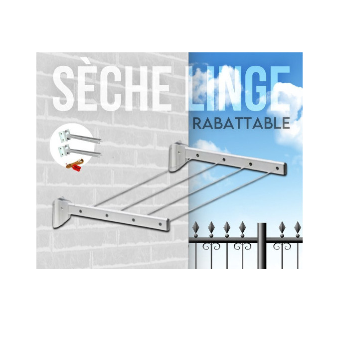 Sèche Linge Mural +Corde