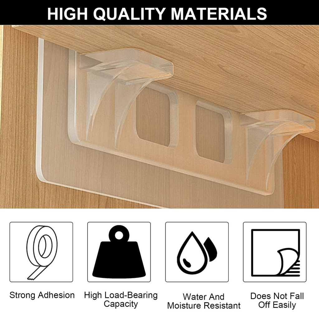 Support Etagere Adhesif 2Ps