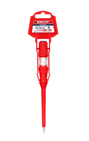 Tournevis Testeur Rouge EMTOP