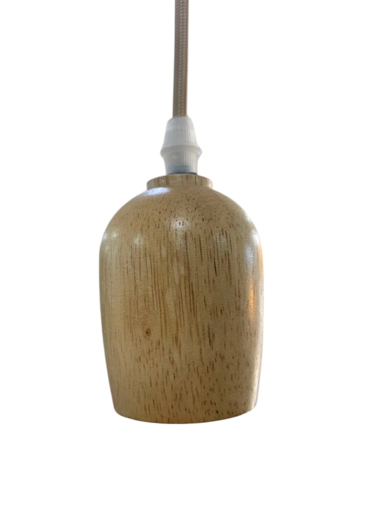 Wood-Style Pendant Light Socket