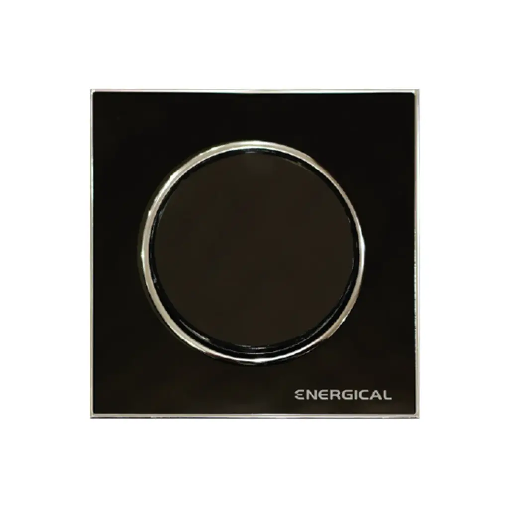 Flush-Mounted Black Push Button | Espace Chantier