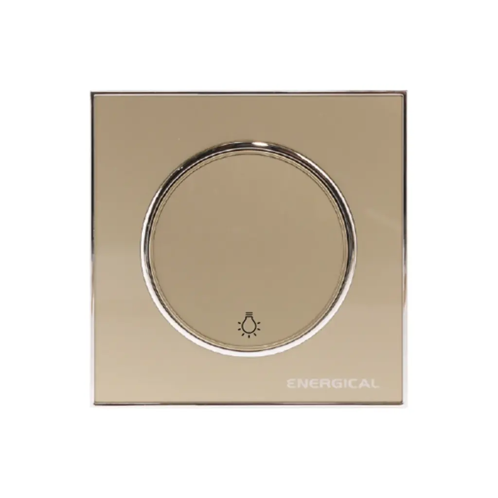 interrupteur Encastré Doré ENERGICAL