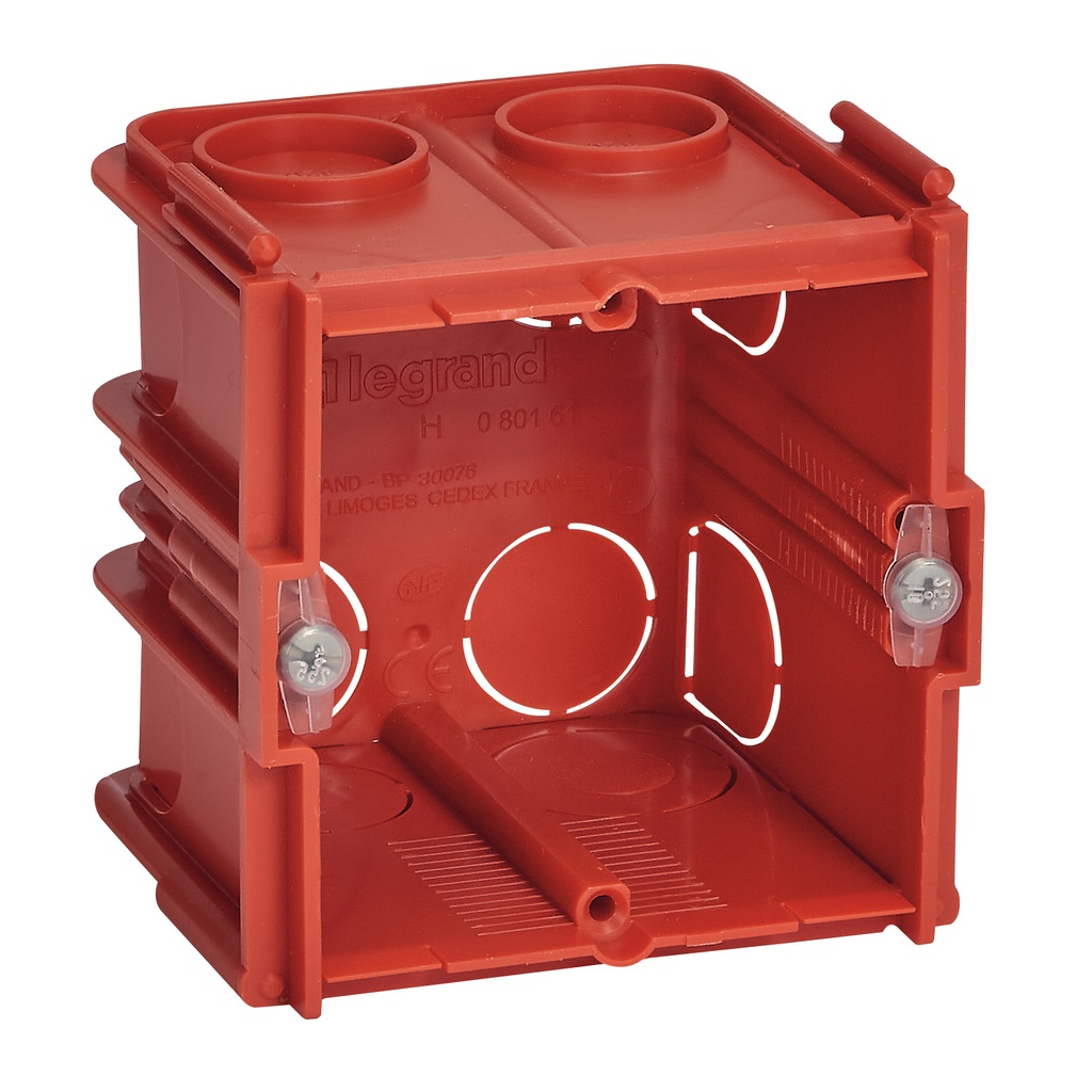 Boite D'encastrement Carre Rouge