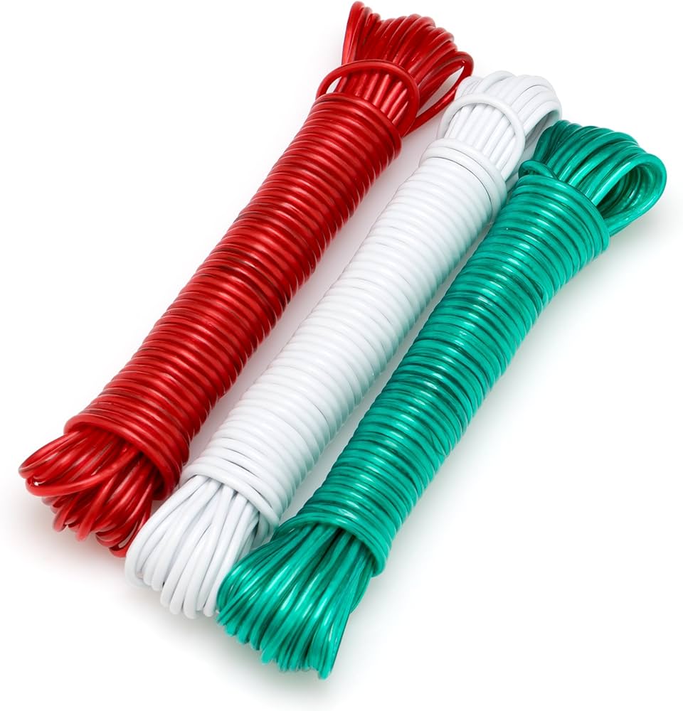 Corde à Linge Acier Plastifié