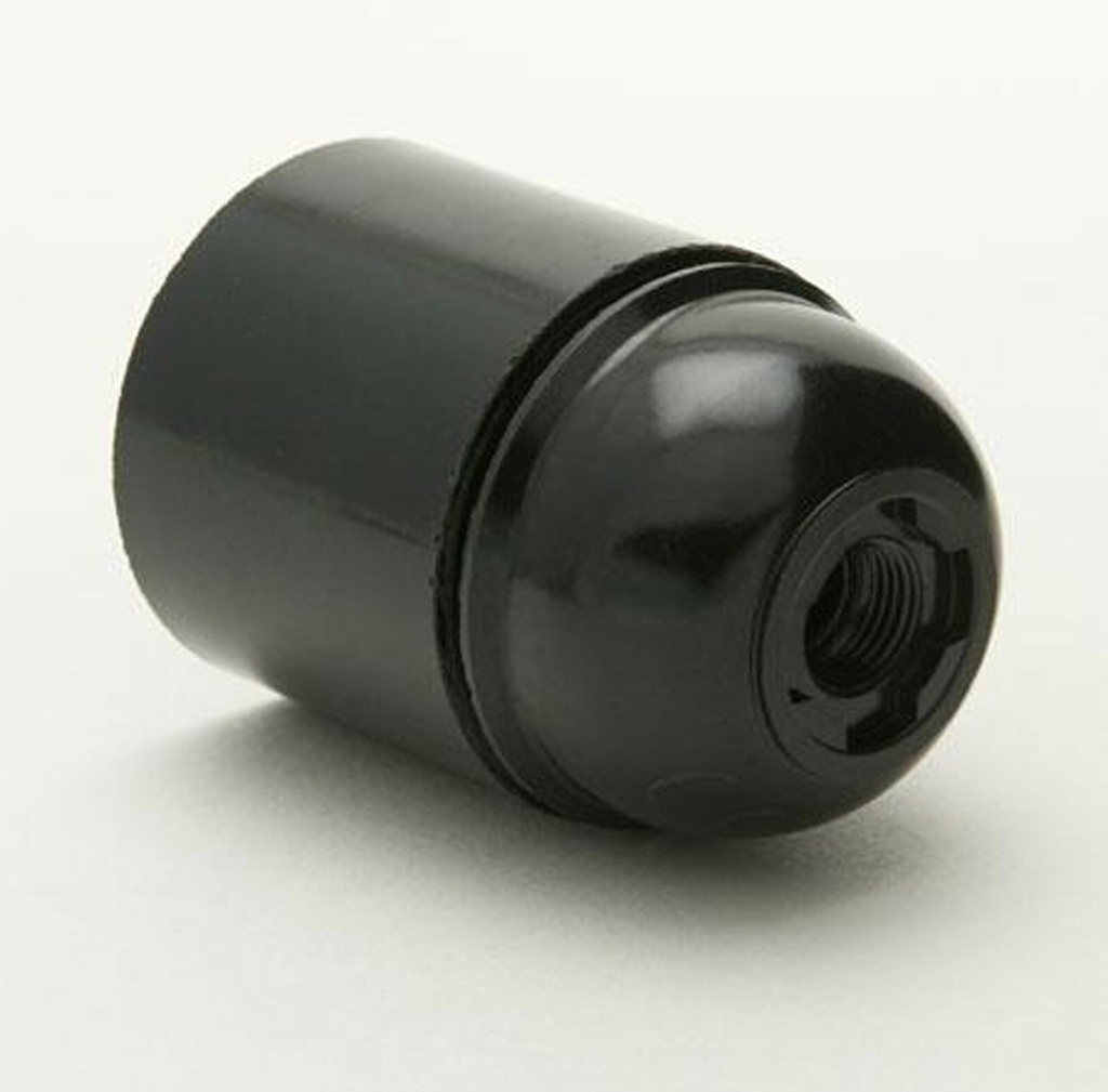 Douille De Lampe E27 Noir