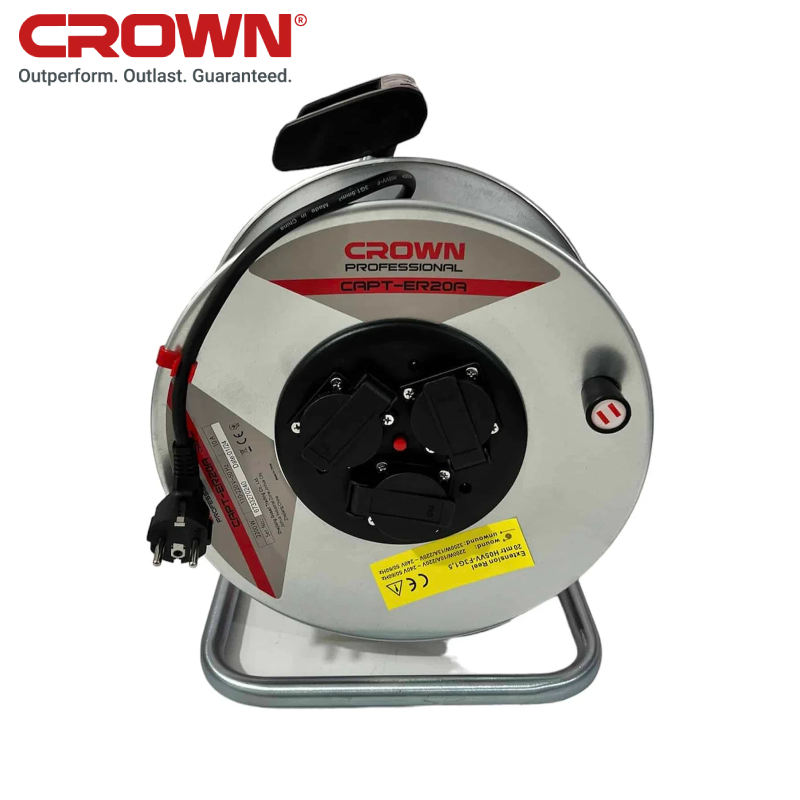 Enrouleur De Câble (3*2.5mm*30m) 3600W CROWN