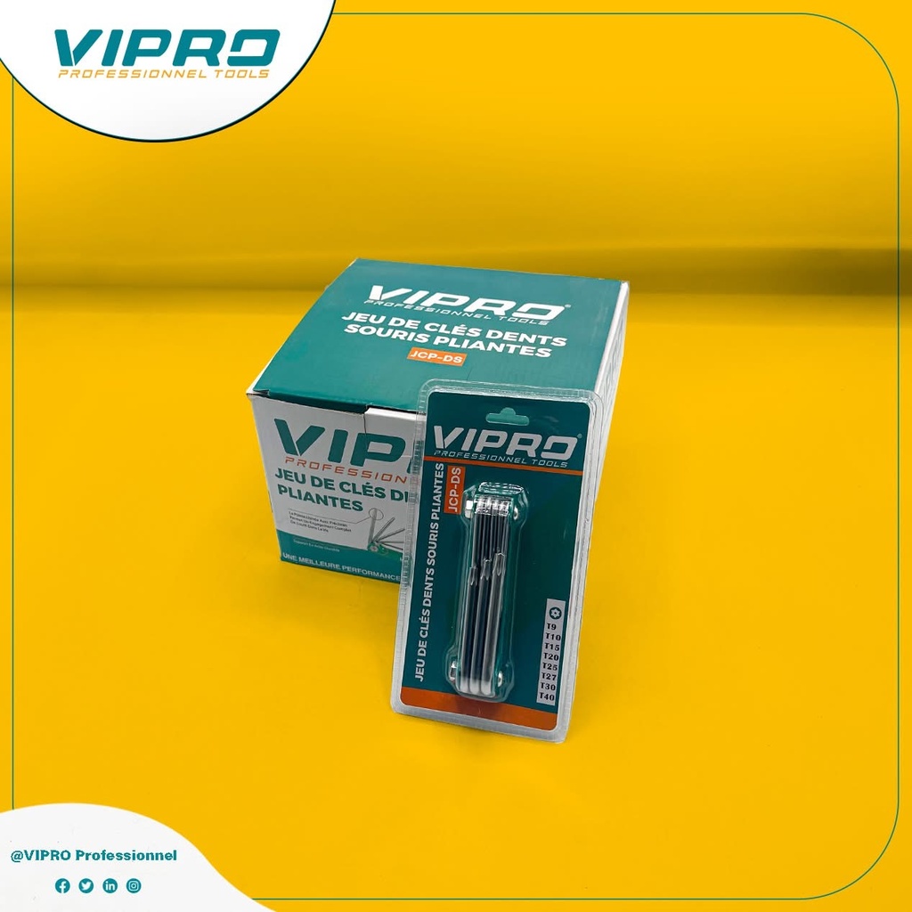 Jeux De Clé Torx Pliables (8pcs) VIPRO