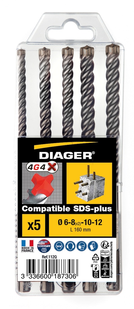Mèche SDS+ DIAGER