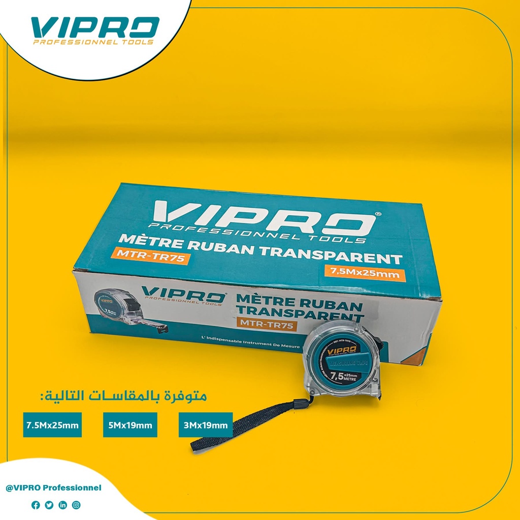 Mètre Ruban Cristal VIPRO