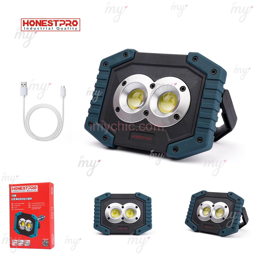 Projecteur Rechargable (10W/2 LED) HONESTPRO