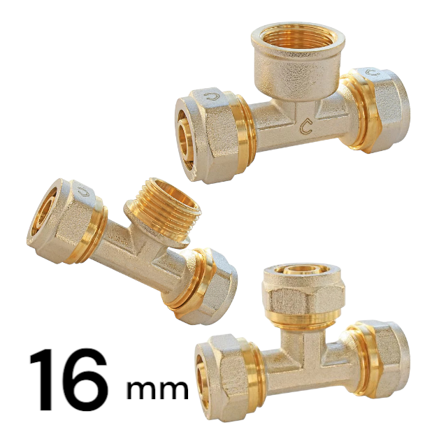 Té Multicouche 16mm Egale à Visser