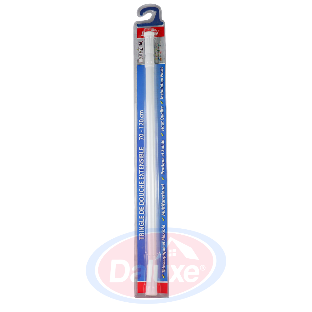 Tringle De Douche Extensible Blanc