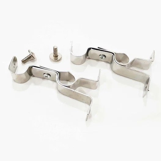 Support Tringle Chromé Doublé 16mm Imp /2pcs