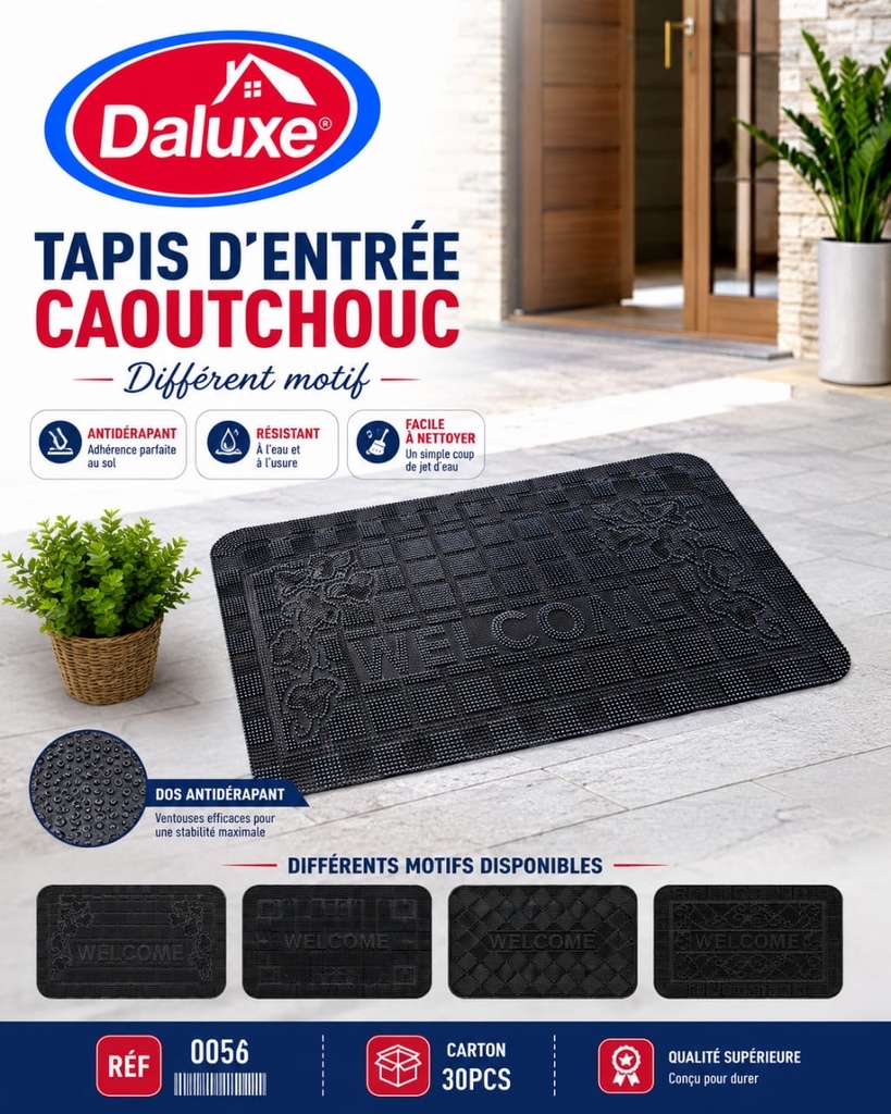 Tapis entre caoutchou WELCOM DALUX 