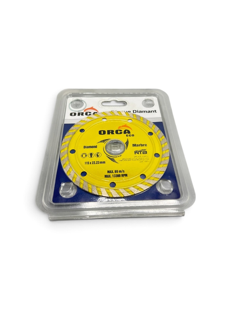 Disque Diamant Turbo Jaune 115mm ORCA